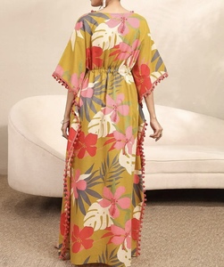 2026 Trendy Beautiful Dubai <b>Kaftan</b> Women Handmade Beaded Elegant Traditional Islamic Clothing Party Accessory Designed Muslim - Product Image 6