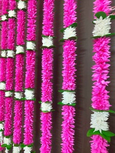 Guirlande de fleurs artificielles de jasmin rose Rajanigandha, bouquet élégant, décoration traditionnelle pour la maison, festival Diwali, événement, mariage - Product Image 4