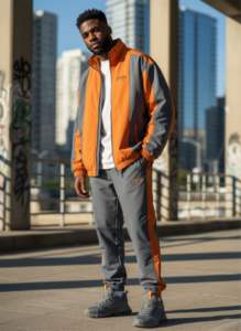 Ensemble coupe-vent unisexe en polyester recyclé durable, léger et écologique, résistant au vent, idéal pour les détaillants modernes - Product Image 2