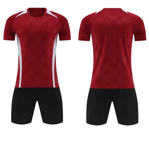 ชุดฟุตบอลผ้าเนื้อนุ่มยืดหยุ่น น้ำหนักเบา สกรีนชื่อทีมได้ แห้งเร็ว ระบายอากาศดี ชุดทีมสำหรับผู้ใหญ่ 男女  ใส่ได้ - Product Image 1