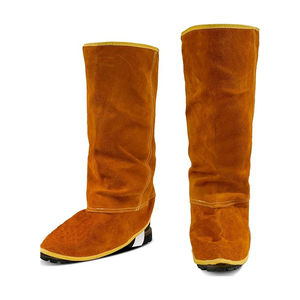 Protège-chaussures de soudeur en cuir de vachette robuste de qualité supérieure – Équipement de protection pour le soudage et la brasage - Product Image 3
