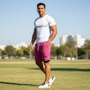 Pantalones Cortos Deportivos de Algodón para Hombre, Cintura Elástica, Transpirables, Ligeros, para Entrenamiento en Gimnasio, Logotipo Personalizado, Venta al Por Mayor - Product Image 3