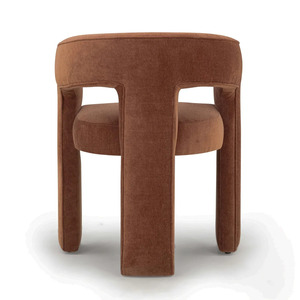 Modern Upholstered Dining <b>Chair</b> <b>Velvet</b> Fabric Armchair Barrel Back Side <b>Chair</b> for Restaurant Hotel Home - Product Image 4