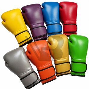Wholesale High Quality Customizable Boxing <b>Gloves</b> Lace-Up Closure PU Leather <b>Moisture</b> Wicking Karate Muay Thai MMA Training - Product Image 6