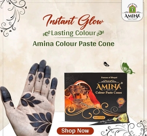 Amina - Cono de Henna Temporal con Diseño de Corazón Floral, Pasta de Tatuaje Instantáneo de Alta Calidad para Arte Corporal, Diseño para Manos, Dura de 1 a 7 Días - Product Image 5