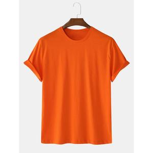 Accessoires pour hommes, t-shirt bleu clair, 100% coton, t-shirts de qualité supérieure, impression de logo personnalisé, t-shirt écologique, prix en gros - Product Image 4