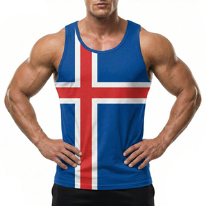 Camiseta sin Mangas de Alta Calidad para Hombre, con Estampado Animal Personalizado, 100% Algodón, ODM, Camiseta Deportiva sin Mangas, de Secado Rápido y Transpirable para Gimnasio - Product Image 2