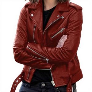 Venta caliente BS International Custom Branded Unisex Moda Genuine Becerro Cuero Racer Jacket Winter Partyware Front - Product Image 1