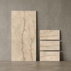 Foshan vente en gros 60X120cm Surface de sculpture carreaux de porcelaine émaillée sol haute brillance 600x1200mm céramique décorative matériau en bois - Product Image 2