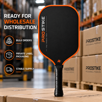 Raquette de pickleball en fibre de carbone T700, noyau en nid d'abeille PP, renfort en mousse EVA, 13 mm, 14 mm, 16 mm, forme standard, protection des bords personnalisée