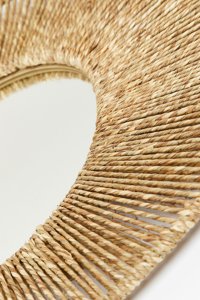 Natural Seagrass Sunburst Wall <b>Mirror</b> Handmade Woven Decorative <b>Mirror</b> for Modern Coastal Nordic Home Decor - Product Image 4