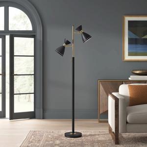 Lampadaire d'angle décoratif haut avec hauteur réglable pour une ambiance cosy - Product Image 1