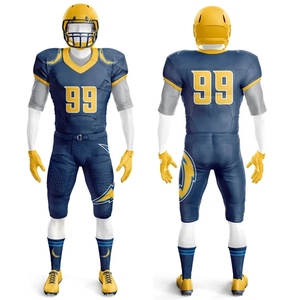 Uniformes de football américain personnalisables Blanc Rouge 15 Imprimés par transfert thermique Anti-humidité Séchage rapide Coupe régulière Homme Avant - Product Image 6