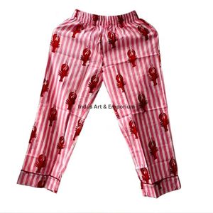 Nueva Llegada: Conjunto de Pijama para Mujer, 100% Algodón, Estampado Indio, Secado Rápido, Cuello en V, Manga Larga, Casual - Product Image 2