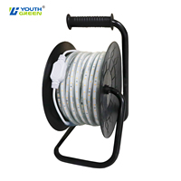 3000k extérieur 60leds/m Offre Spéciale de bande LED étanche 50M/rouleau PVC 120V/220V IP65 RVB a mené la bande haute 80 Cri résidentiel