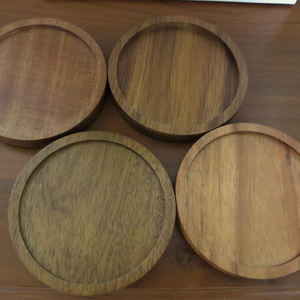 Wholesale Rustic Acacia Wooden Round <b>Candle</b> Holder Tea Light <b>Tray</b> for Party Table Decoration from Vietnam - Product Image 4