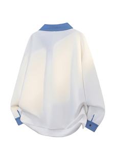 Nouveau pull molletonné décontracté pour homme, col en V, tendance, doublé, manches raglan, coupe-vent et respirant, Bangladesh - Product Image 2