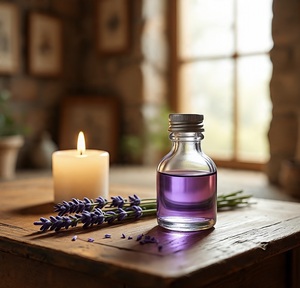 น้ำมันหอมระเหยลาเวนเดอร์ออร์แกนิคฮิมเวดา บริสุทธิ์ 100% ขนาด 10 มล. ละลายน้ำได้ กลั่นด้วยไอน้ำจากดอกลาเวนเดอร์ ใช้เป็นมอยเจอร์ไรเซอร์ในรถยนต์และอโรมาเธอราพี - Product Image 3