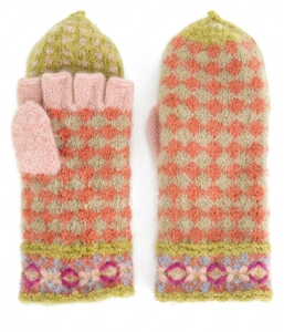 Mitaines Convertibles en Laine Tricotée Faite Main pour Femme, Style Bohème, Chauffe-bras d'Hiver Doux et Chauds, Fournisseur d'Usine OEM - Product Image 2