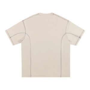 เสื้อยืดผู้ชายคุณภาพสูง ทรงโอเวอร์ไซส์ คอกลม ตัดสั้น ผ้าคอตตอนหนานุ่ม สวมใส่สบาย สไตล์ลำลอง/สปอร์ต รับสกรีนโลโก้ตามสั่ง - Product Image 2