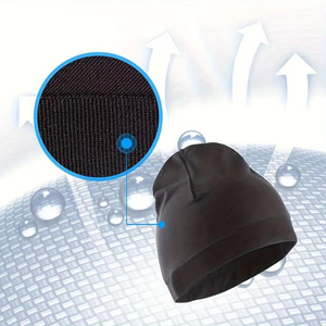 Bonnet tricoté unisexe pour sports de plein air, style tendance avec broderie de marque, idéal pour le cyclisme, le vélo, le jogging - Style Image - Product Image 5
