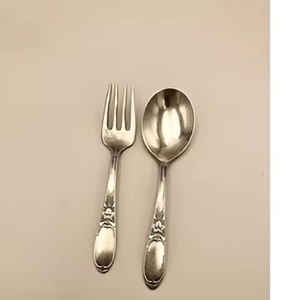 ชุดช้อนส้อมทองเหลืองคลาสสิก ชุดอุปกรณ์รับประทานอาหารหรูหรา ชุดเครื่องครัวตกแต่งโต๊ะอาหารสุดหรู สำหรับร้านอาหารและโรงแรม - Product Image 6