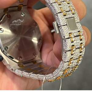 Reloj Unisex con Incrustaciones de Moissanita, con Fecha Automática, Diamantes Incoloros de Alta Calidad, Precio de Mayoreo, Superventas - Product Image 2