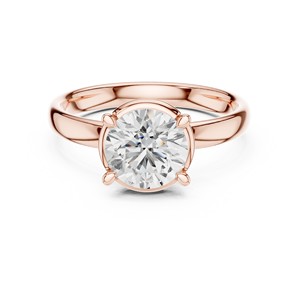 Anillo Solitario de Diamante Cultivado en Laboratorio de 1.50 CT, Oro Sólido de 14K, VS VVS EF, Corte Brillante Redondo, para Uso Diario, Boda, Estilo Moderno - Product Image 5