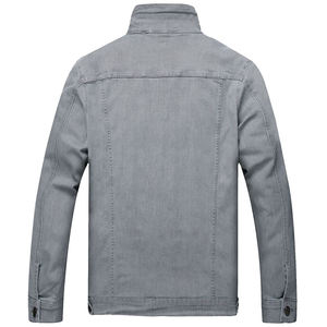 เสื้อแจ็คเก็ตยีนส์ผู้ชายแขนยาว คอปกพับได้ ผ้าฝ้ายแท้ คุณภาพสูงสุด - Product Image 6