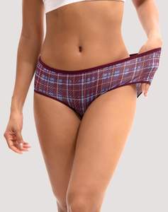 Braguitas de algodón elástico transpirable de punto de tiro medio para mujer, estilo hipster, tacto suave, cobertura total segura, precio de fábrica - Product Image 6