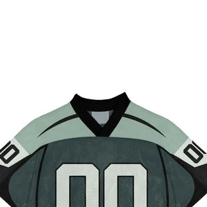 Nouveau design de vêtements de sport, club, polyester, maille tendance, designs par sublimation, crop top rétro, t-shirts, couleur unie, maillot de football américain - Product Image 4