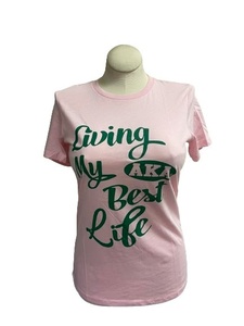 Camiseta Gráfica Personalizada al por Mayor para Mujeres y Niñas, Camiseta de Manga Corta de Algodón Suave, Logotipo Personalizado, Camisetas para Eventos Deportivos - Product Image 1