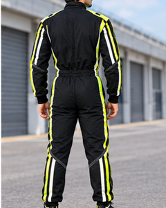 Men's Black Yellow Reflective Full Sleeve <b>Waterproof</b> Quick Dry Windproof Polyester/Nylon Motorcycle Racing Jacket <b>All</b> Seasons - Product Image 5