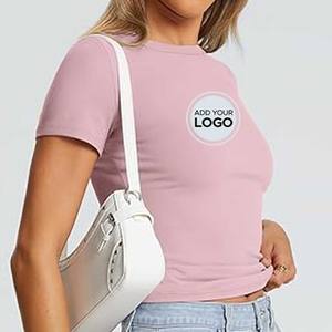 Camiseta de Manga Corta para Mujer, Corte Ajustado, Venta al por Mayor y al Detal - Product Image 6