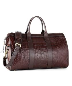 Nuevo bolso de viaje informal para hombre de cuero genuino, impermeable, en oferta en línea a bajo precio. - Product Image 2