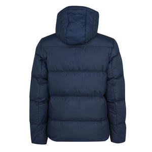 Veste d'hiver rembourrée à capuche pour homme, résistante à l'eau, isolée, bleu marine, coupe-vent, multi-poches, veste d'hiver OEM - Product Image 2