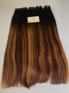 Pour Genius Weft 100% Réel Vierge Vietnamien Remy Extensions de Cheveux Ombre Couleur Claire Cuticule Aligné Bande Cheveux Blanchi Geni - Product Image 6