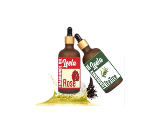 Paquete combinado de aceites aromáticos de rosa y árbol de té, aceite aromático 100% puro y natural para hacer jabón, velas y como materia prima. - Product Image 3