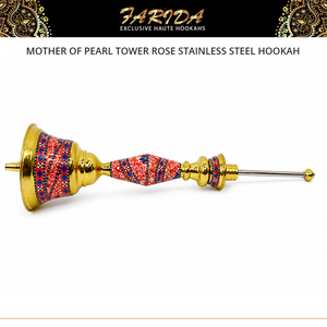 ฮุคก้า Farida รุ่น Mother Pearl Tower Rose สุดหรู ดีไซน์สะดุดตา คุณภาพดี ขายดี ฮุคก้าสแตนเลสทรงตรง - Product Image 3