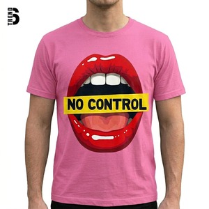 เสื้อยืดลำลองแบบยูนิเซ็กส์ คอโอ แขนสั้น พิมพ์ลาย No Control Lips ด้านหน้า ทรงปกติ ผ้าเจอร์ซีย์คอตตอน ระบายอากาศได้ดี เป็นมิตรต่อสิ่งแวดล้อม - Product Image 2