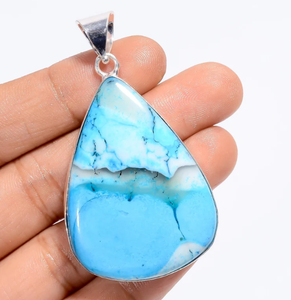 Pendentif en pierre précieuse naturelle fait main |   Bijoux de guérison bohèmes unisexes en laiton et agate plaqué argent, vente en gros - Product Image 1