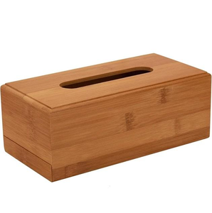 Porta pañuelos de madera hecho a mano para uso en el hogar y la oficina, cubierta de madera maciza premium con acabado liso a bajo costo. - Product Image 3