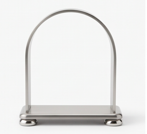 Porte-serviettes en acier inoxydable couleur argent pour la maison et la cuisine, vaisselle de table, design moderne, utilisation hôtelière - Product Image 1