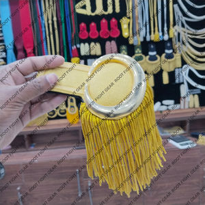 Épaulettes de luxe personnalisées brodées de fils de bullion tressés avec franges dorées et pompons, de qualité supérieure - Product Image 6