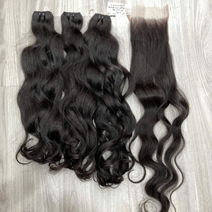 ผมแท้เวียดนาม 100% แบบดิบ  ลอนธรรมชาติ  แบบเป็นมัด สีธรรมชาติ พร้อมจัดส่ง - Product Image 4