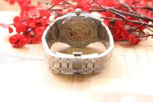 Montre de luxe pour homme, entièrement pavée de diamants, style hip-hop bling, en acier inoxydable or rose, mouvement quartz automatique, style business, mode rappeur - Product Image 2