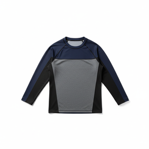 Factory Direct Sell Men's <b>Compression</b> Rash Guard BJJ <b>Shirt</b> Long Sleeve Breathable Eco-Friendly Custom Logo Digital Print UPF50+ - Product Image 4
