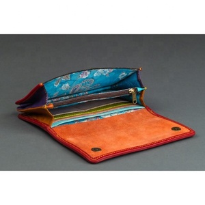 LW Custom Color Women's Genuine Leather <b>Wallet</b> Fashion Clutch Long Multi-Card Money Clip Wholesale - Product Image 5