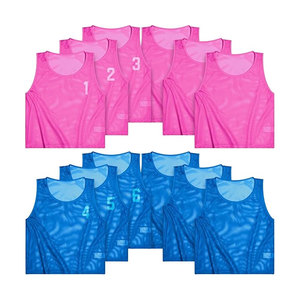 Pinnies Scrimmage Vests Lightweight Nylon Mesh Team Practice Jerseys for Youth Sports Training Basketball Soccer Football Breath - Product Image 1