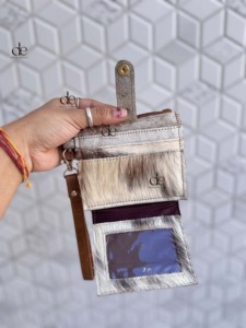 New Designer 2026 Hair on Hide <b>Leather</b> Coin <b>Purse</b> Stylish Clutch ATM Card Holder Cowhide <b>Leather</b> Western Style Multi Use Clutch - Product Image 4